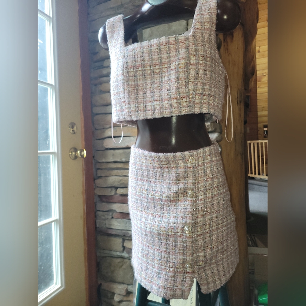 House of Harlow 1960 2 piece skirt set NWT MSRP $298 SIZE Large - Picture 2 of 11